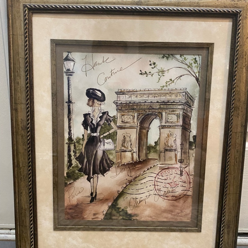 Haute Couture print with frame